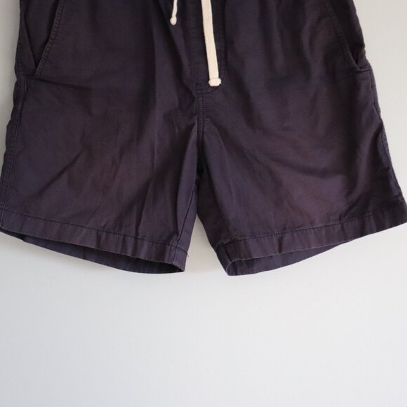 J. Crew Mens Blue S Cotton Dock Pull‎ On Flat Front Elastic Comfy Outdoor Shorts - Picture 7 of 9